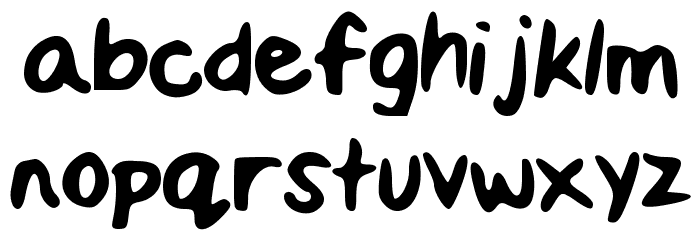 MaddieScript Font LOWERCASE