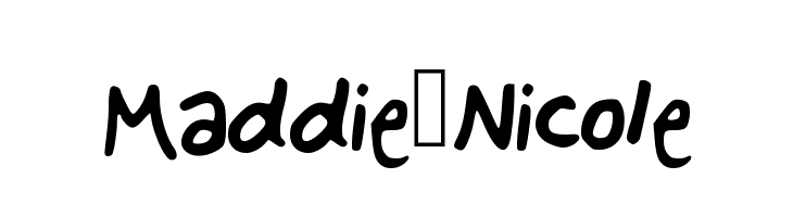 Maddie_Nicole  免费字体下载