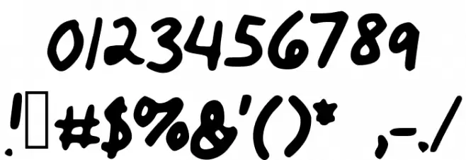 Maddie_Nicole Font OTHER CHARS