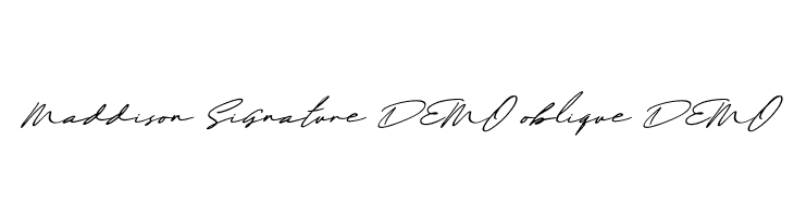 Maddison Signature DEMO oblique DEMO  Descarca Fonturi Gratis