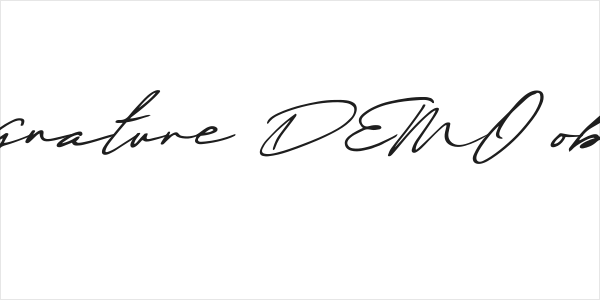 Maddison Signature DEMO oblique DEMO Logo
