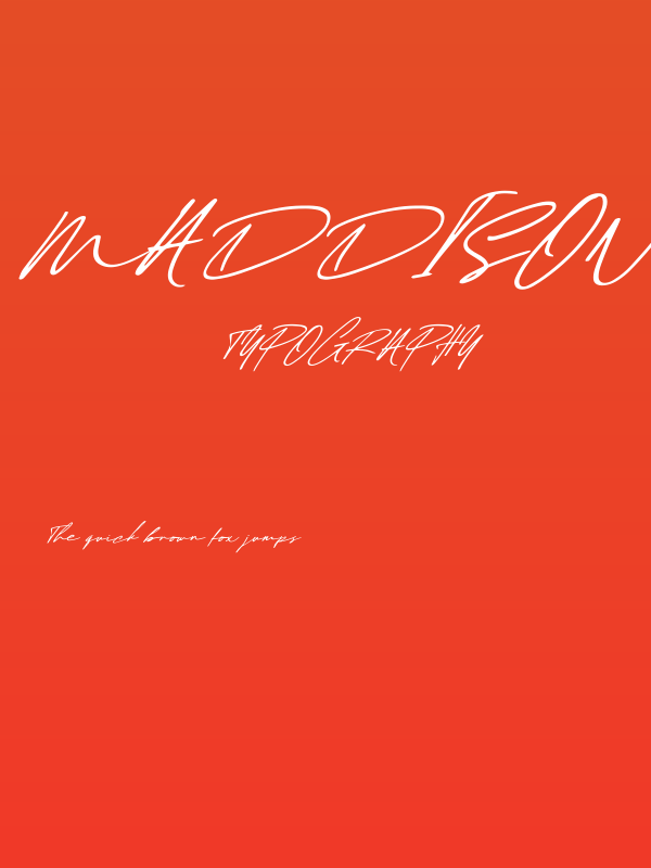 Maddison Signature DEMO oblique DEMO Poster