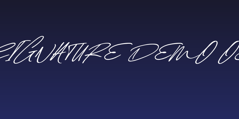 Maddison Signature DEMO oblique DEMO Social Header