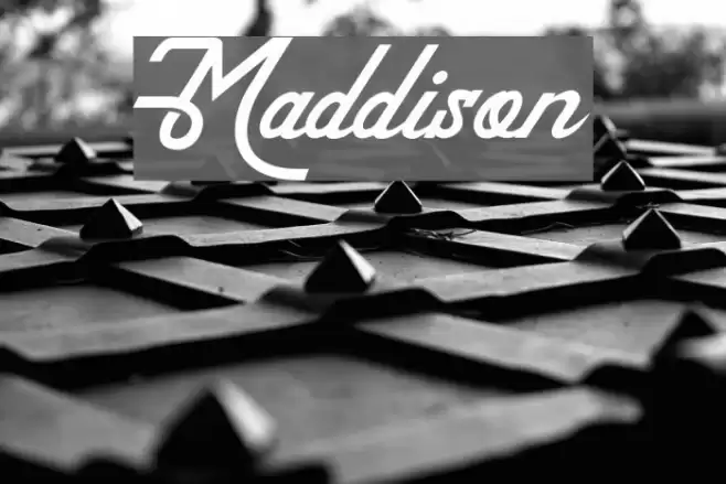 Maddison Font examples