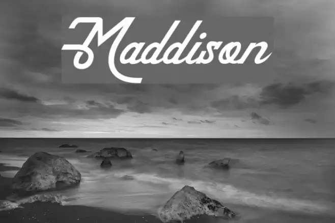 Maddison Font examples