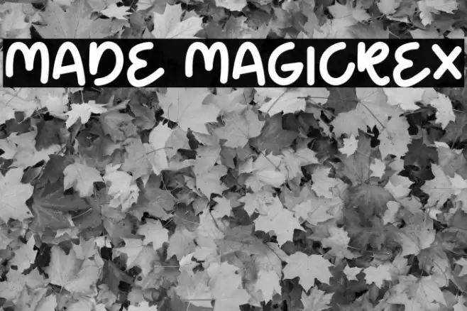 Made Magicrex Font examples