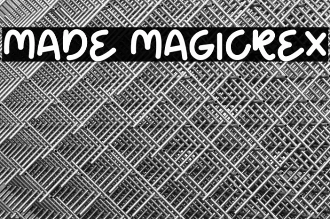 Made Magicrex Font examples