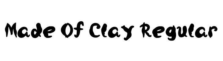 Made Of Clay Regular  font caratteri gratis