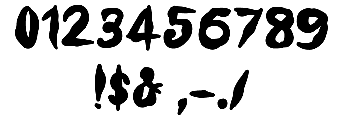 Made Of Clay Regular Font OTHER CHARS