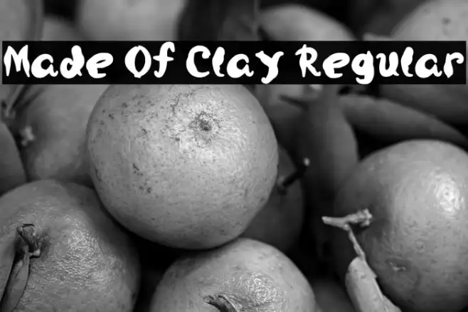 Made Of Clay Regular Example 2