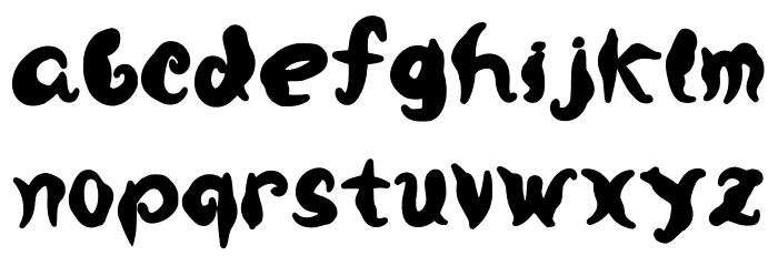Made Of Clay Regular Font LOWERCASE