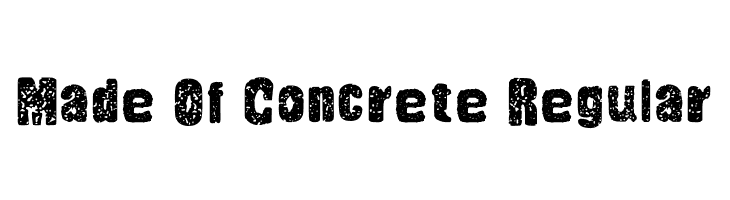 Made Of Concrete Regular  font caratteri gratis
