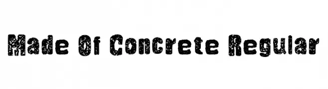 Made Of Concrete Regular  Frei Schriftart Herunterladen