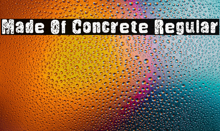 Made Of Concrete Regular Example 1