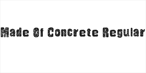 Made Of Concrete Regular Logo