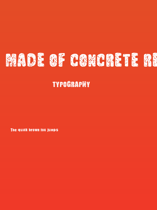 Made Of Concrete Regular Poster