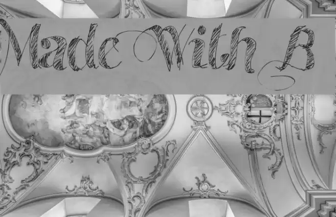 Made With B Font examples