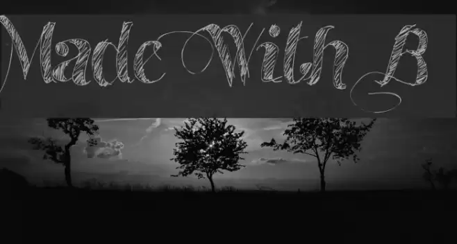 Made With B Font examples