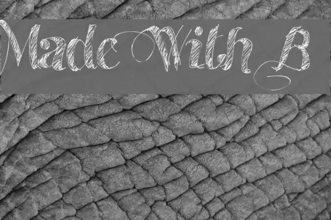 Made With B Font examples