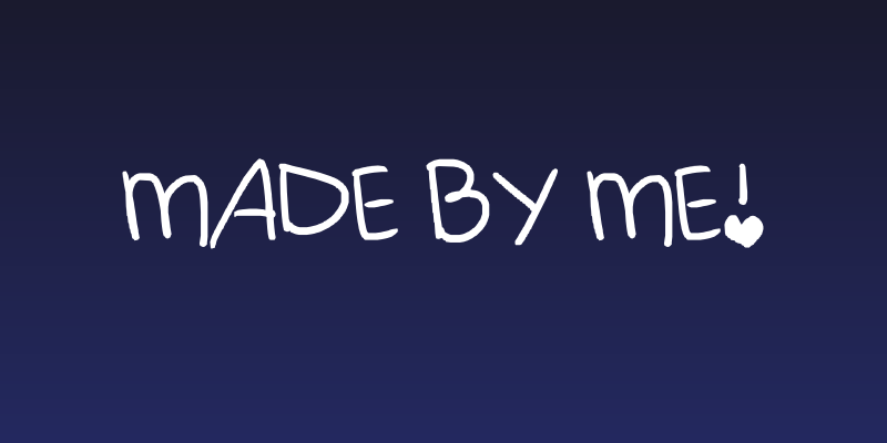 Made by me! Social Header