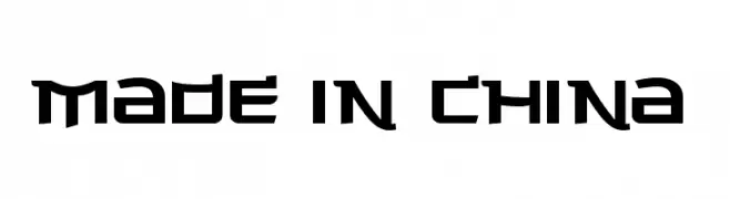 Made in China  Frei Schriftart Herunterladen