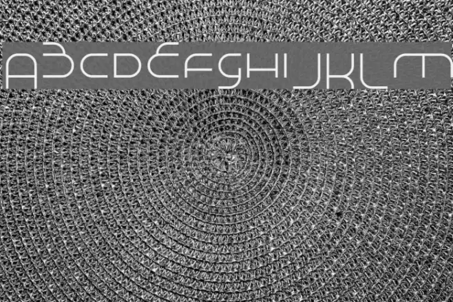 Made in Space Font examples