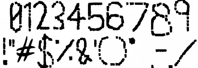 Made of Dots Font OTHER CHARS