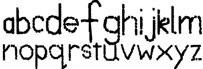 Made of Dots Font LOWERCASE