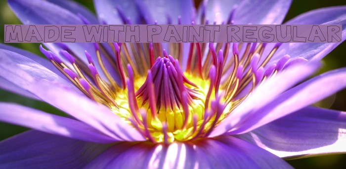 Made with Paint Regular Font examples