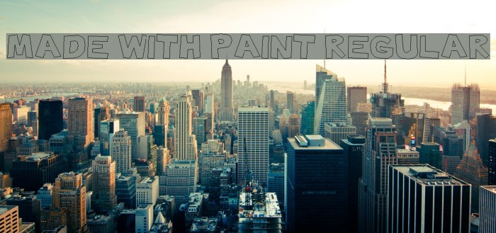 Made with Paint Regular Font examples