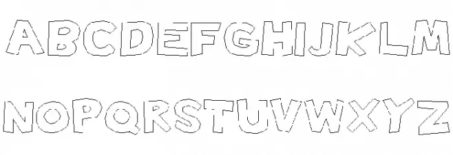 Made with Paint Regular Schriftart Kleinbuchstaben