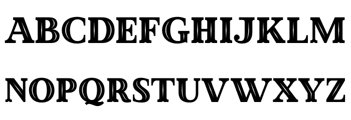 MadeWinterInline Font LOWERCASE