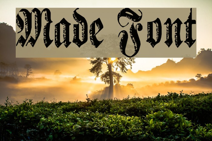 Made Font examples