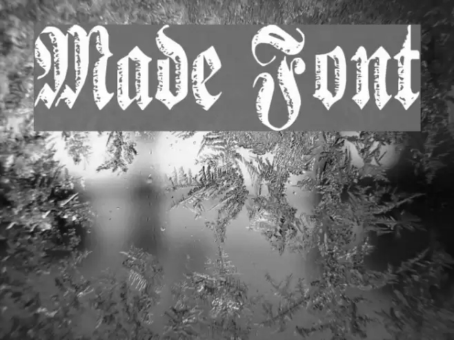 Made Font examples