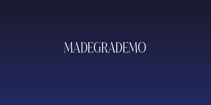 MadegraDEMO Social Header