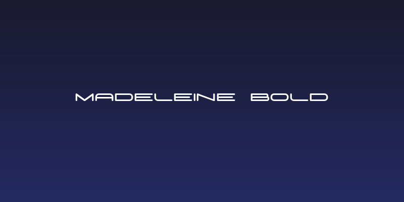 Madeleine Bold Social Header