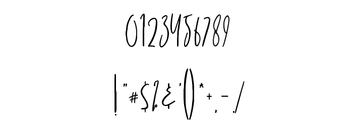 MadeleineDemo Font OTHER CHARS