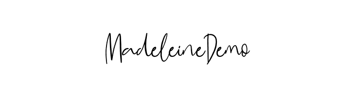 MadeleineDemo  Скачать бесплатные шрифты