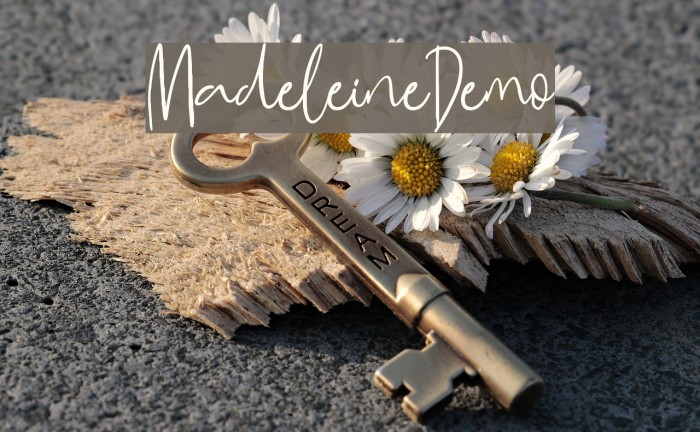MadeleineDemo Font examples