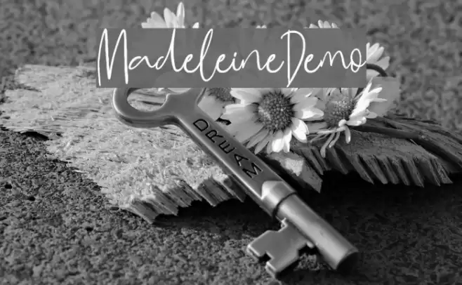 MadeleineDemo Font examples