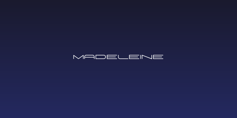 Madeleine Social Header