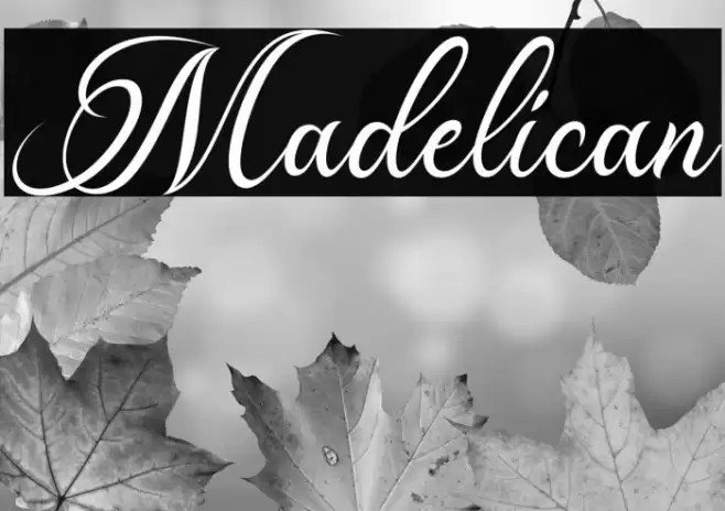 Madelican Font examples