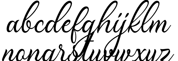 Madelican Font LOWERCASE