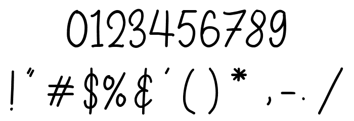 Madelief Font OTHER CHARS