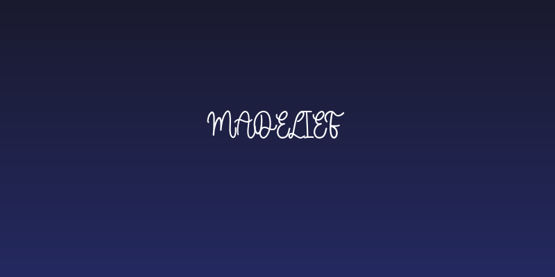 Madelief Social Header