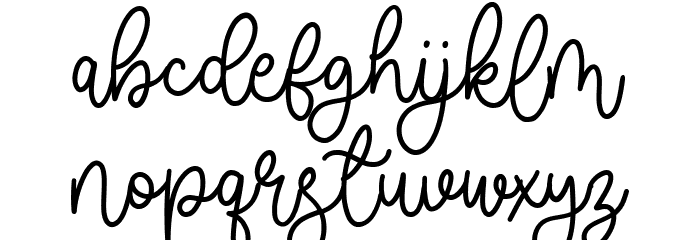 Madelief Font LOWERCASE