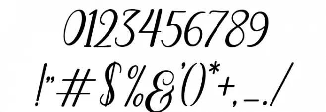 MadelinaBold Font OTHER CHARS