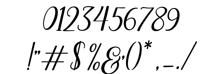 MadelinaBold Font OTHER CHARS