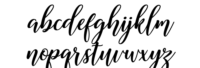 MadelinaBold Font LOWERCASE