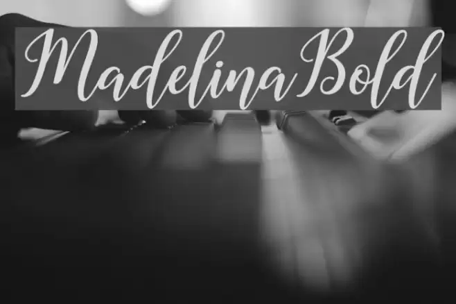 MadelinaBold Font examples